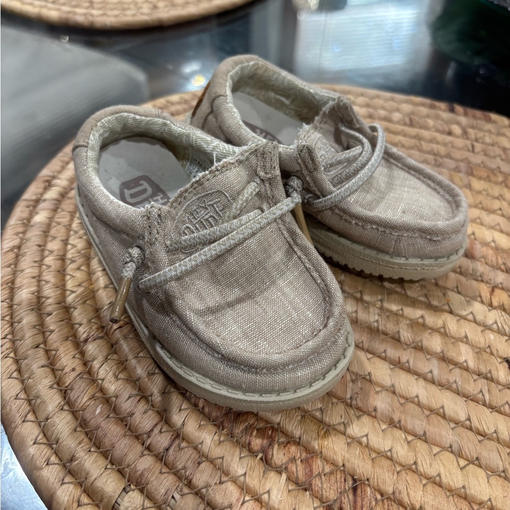 Hey Dude Kids Moccasins in Tan